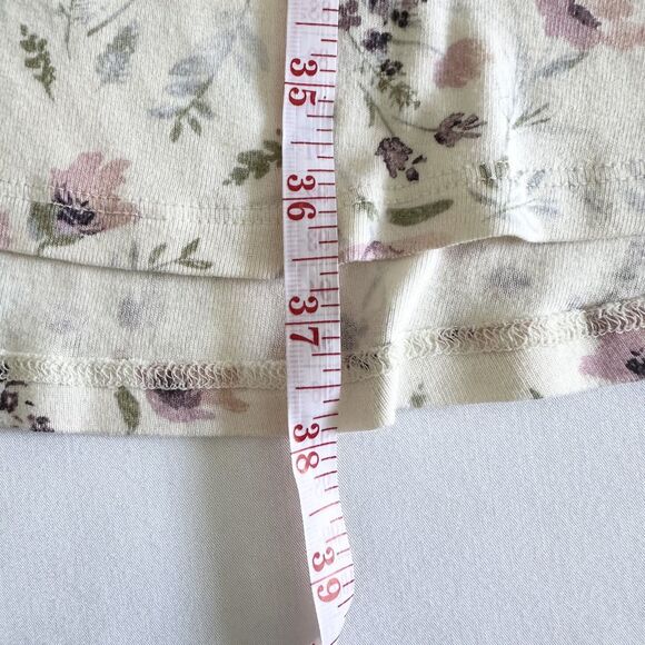 L.L. Bean Women’s 2X Plus Floral Nightgown Long Sleeve Henley Cotton Granny Chic - Picture 5 of 9